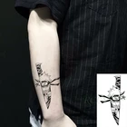 Водостойкая Временная тату-наклейка мультяшная аниме мальчик нож тату флэш-тату искусственная Татуировка Малый размер искусство для детей мужчин женщин