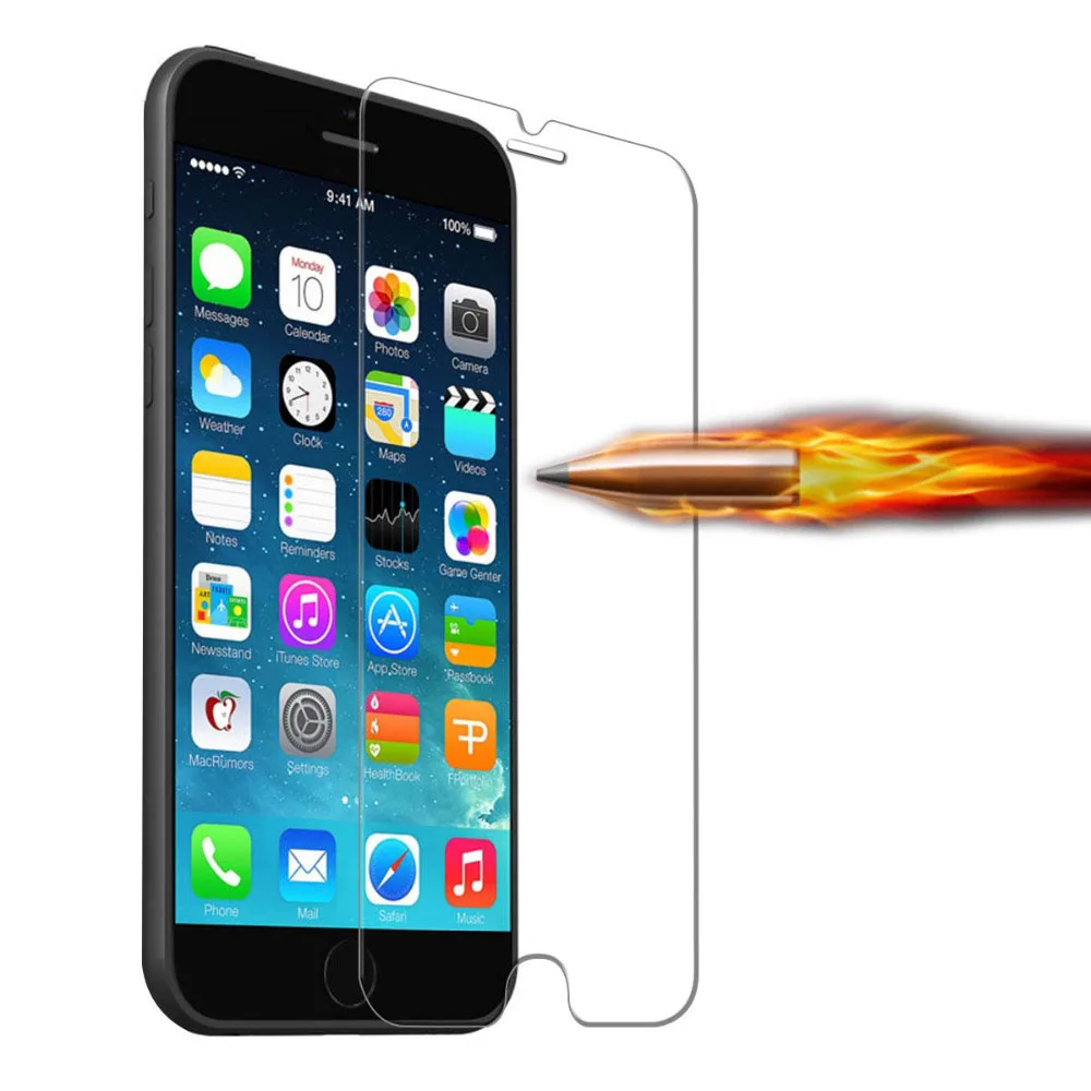 Высококачественное 9H 0 26 мм HD закаленное стекло премиум-класса для iPhone 11 12 13X8 7 6 6S