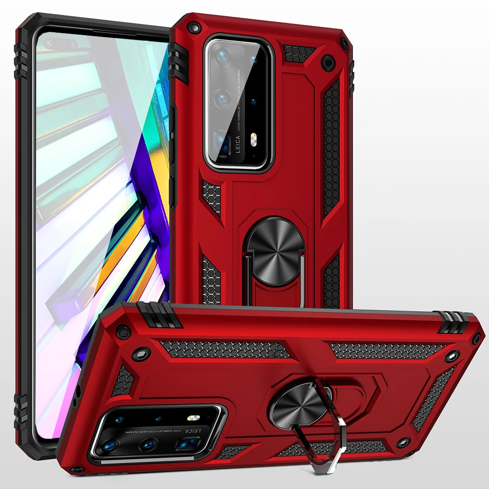 Противоударный Магнитный чехол для Huawei P40 Lite Mate 30 20 Honor P30 Pro с кольцом P Smart Z 2019 Nova