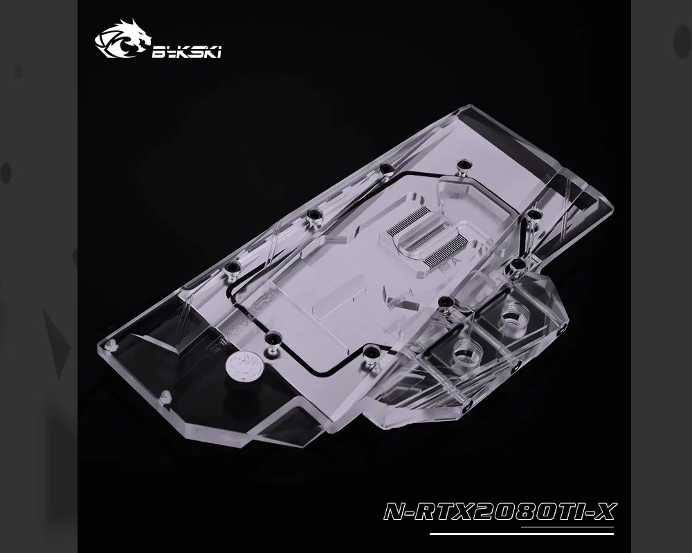 Bykski N-RTX2080TI-X, полное покрытие видеокарты блок водяного охлаждения, эксклюзивная объединительная плата для Nvida founator Edition RTX2080/2080Ti