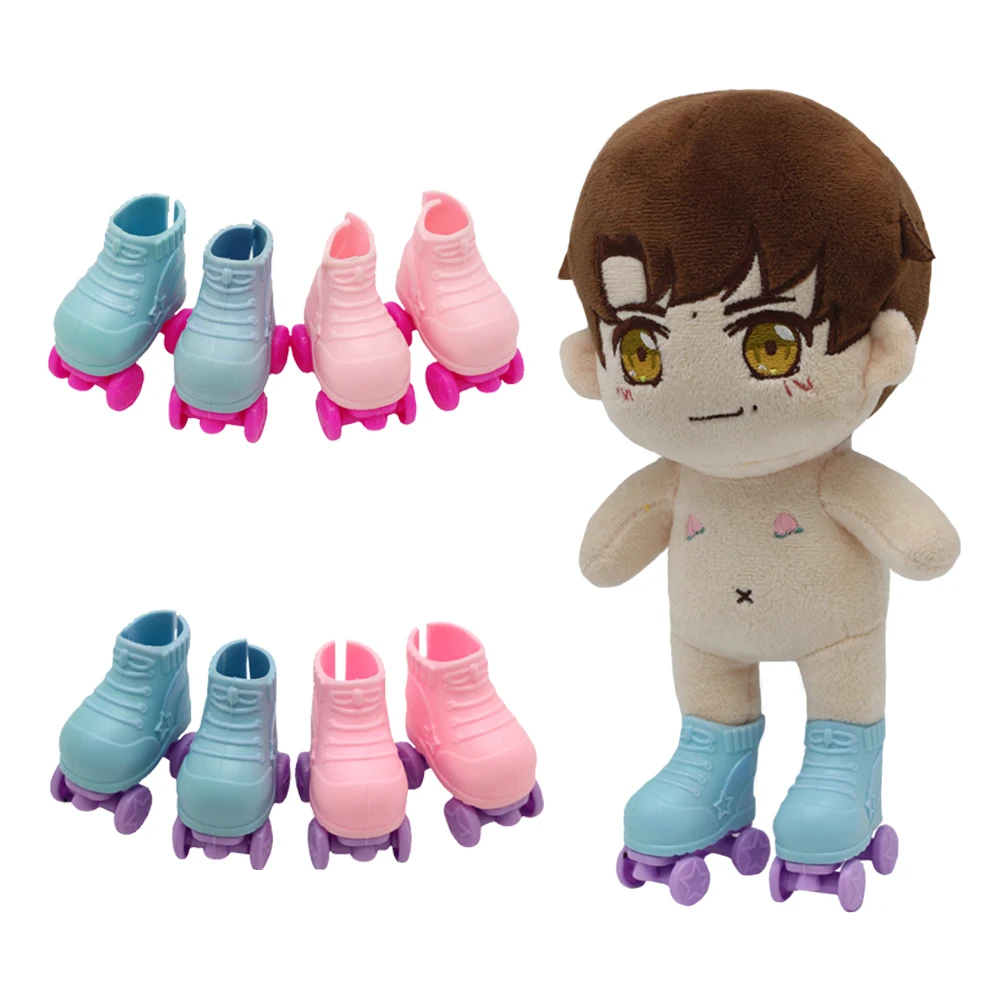 14 5 дюймов кукла ручной работы скейт сапоги для плюшевой EXO Кукла Одежда BJD обувь