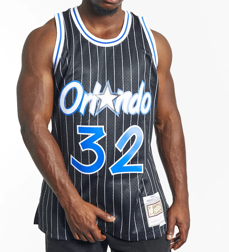 

2021 Mens New American Basketball Clothes Orlando Magic Shaquille O'Neal European Size Ball Pants T Shirts Cool Tops Loose Cloth
