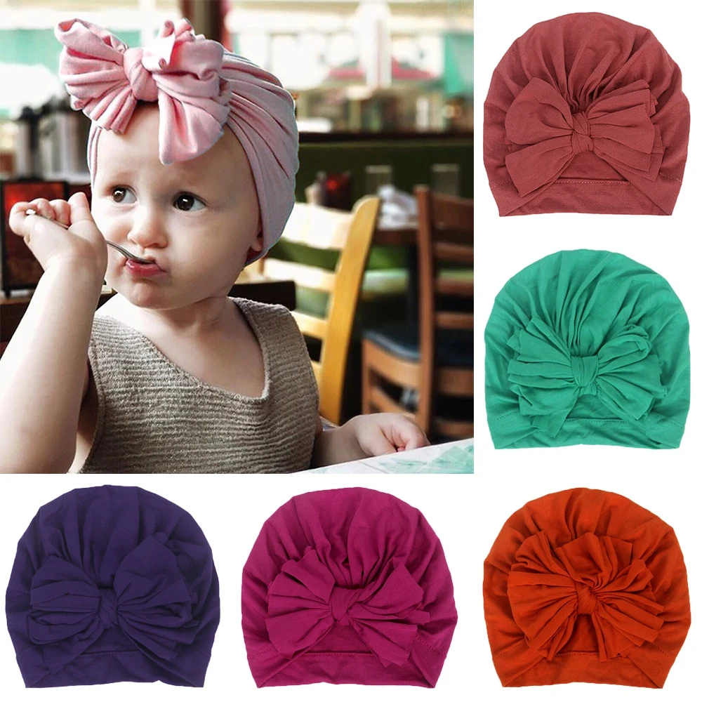 Детский тюрбан из чистого хлопка повязка на голову головной убор ручной работы с