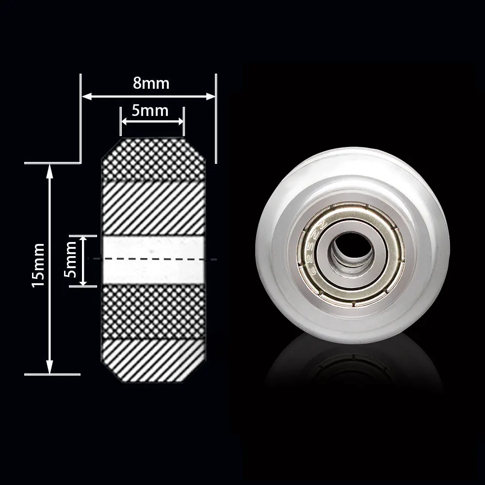 Пластиковый шкив SIMAX3D Clear POM из поликарбоната с линейным подшипником 625zz для 3D