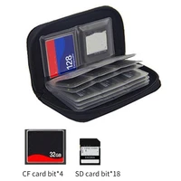 1 pc 22 card compartments memory card storage carrying pouch case holder wallet for sd sdhc mmc micro sd mini card storage bags