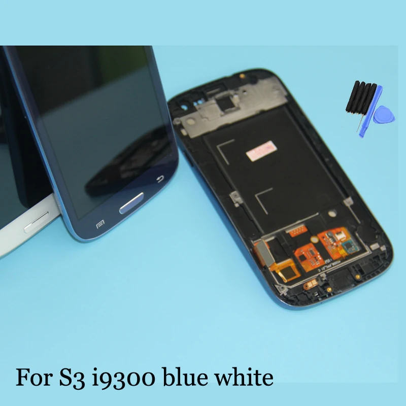 100% протестированный для Samsung Galaxy S3 i9300 ЖК-дисплей сенсорный экран дигитайзер с