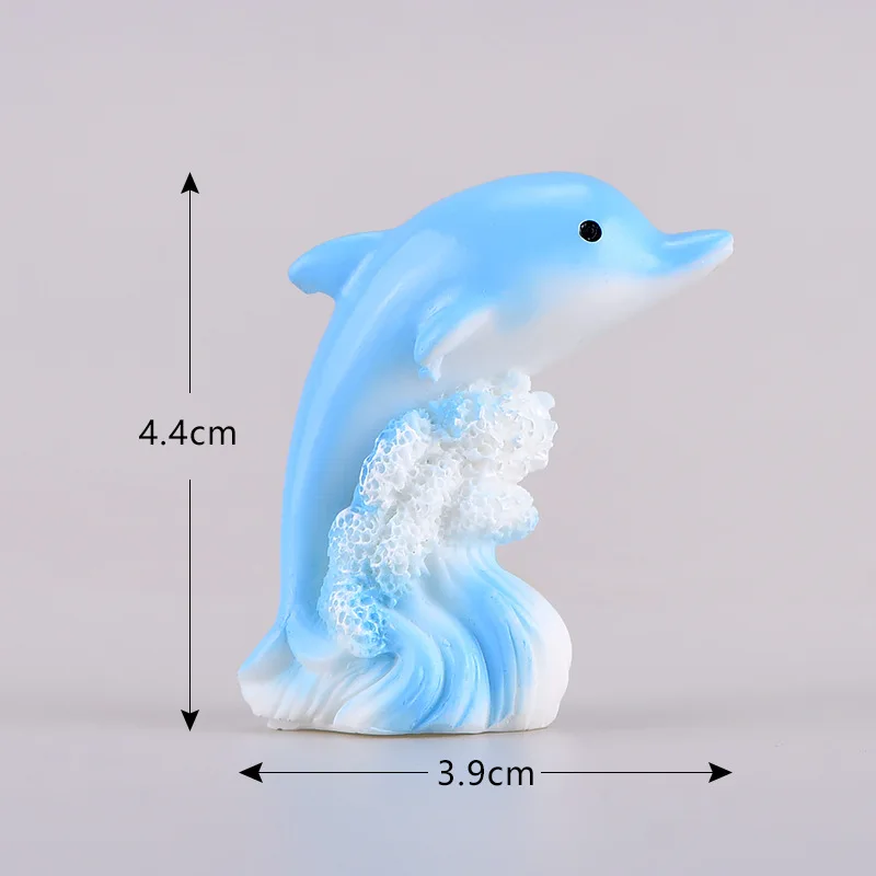

15PCS Miniature Mermaid Dolphin Sailboat Lighthouse Coconut Tree Seaside Landscape Decor Terrarium Accessories Figurines