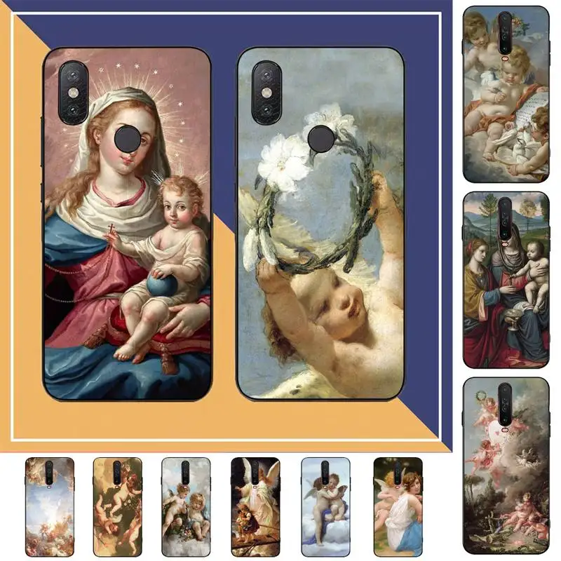 

Madonna Church frescoes Angel God Phone Case for Redmi Note 8 7 9 4 6 pro max T X 5A 3 10 lite pro