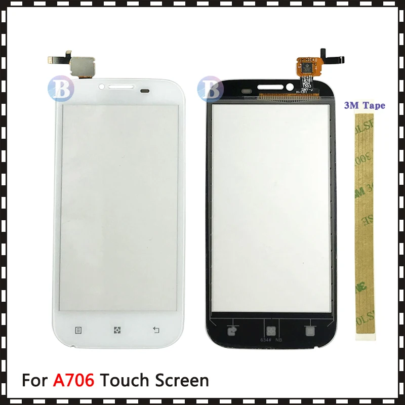 

Замена высококачественного 4,5 дюйма для Lenovo A706 сенсорный экран дигитайзер Датчик внешнее стекло панель объектива