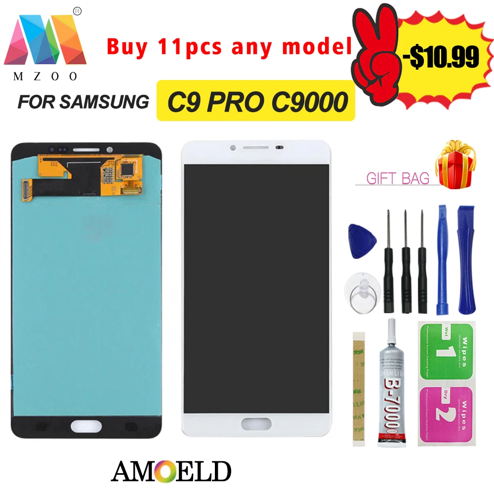 6 0 &quotсупер AMOLED для samsung C9 Pro ЖК экран с сенсорным экраном дигитайзер дисплей в