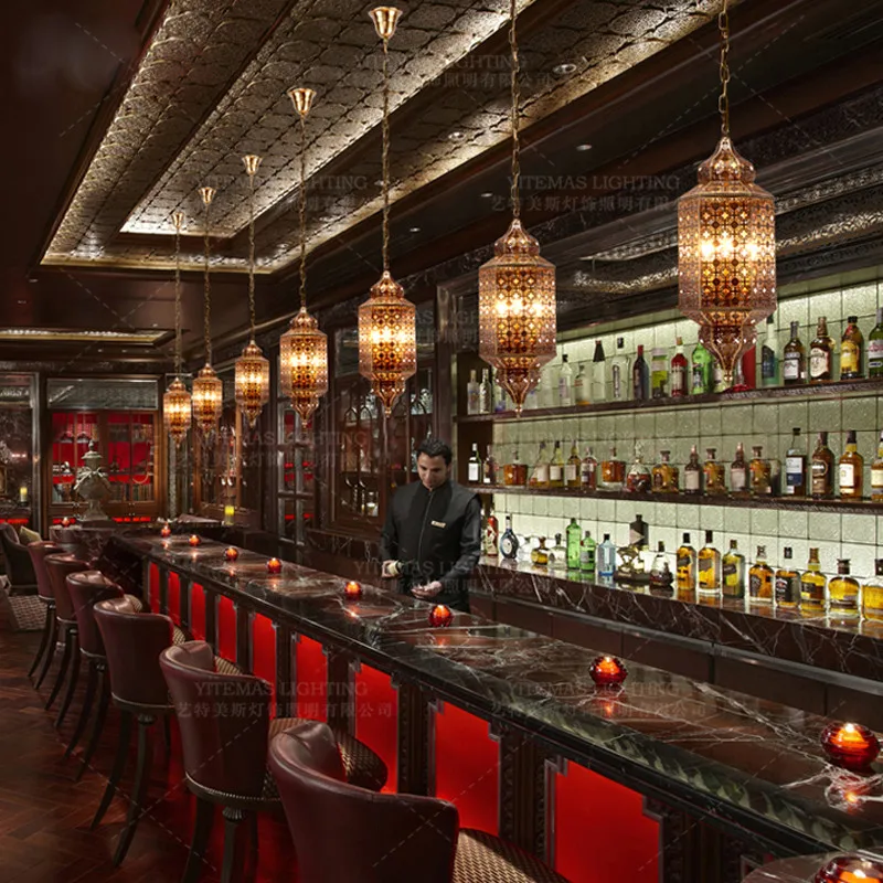 Мусульманская Арабская люстра железная хрустальная лампа для спальни гостиной