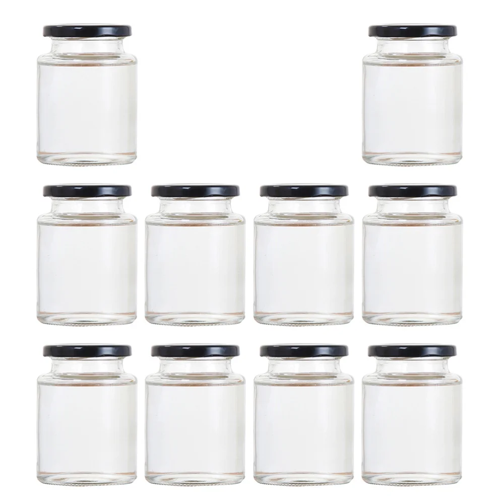 

10 Pcs Glass Sealed Can Food Storage Can Honey Storage Container150ml