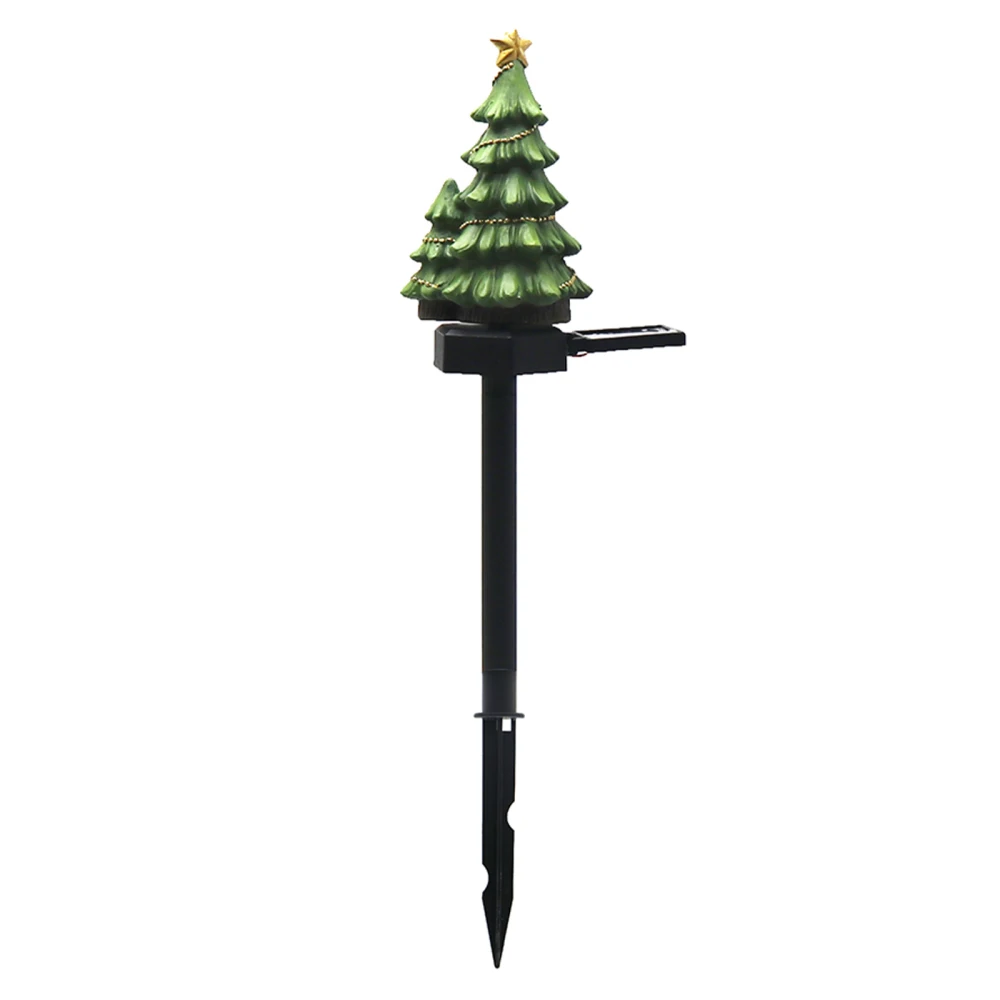 

Lawn Garden Decoration Creative Statue Ornament Solar Power Landscape Lamp Width 5.3 Yard Lighting 1.2V 0.6W Christmas Tree