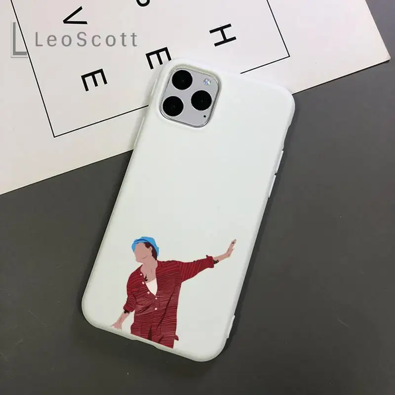 

harry style one direction art design Phone Case Candy Color for iPhone 11 12 mini pro XS MAX 8 7 6 6S Plus X 5S SE 2020 XR