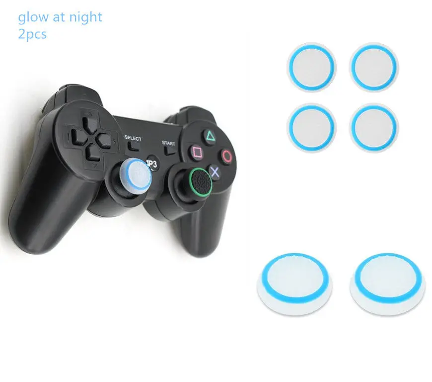 2 шт. джойстик Нескользящие Стик ручка Кепки силиконовый чехол для Sony PlayStation4 PS4 PS3