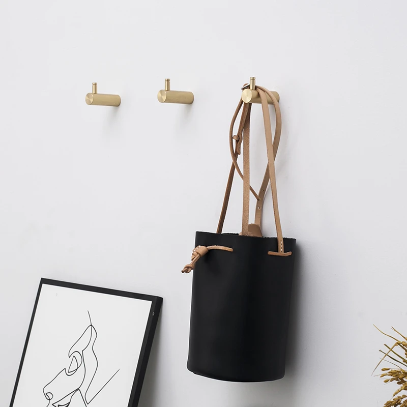 Крючок из чистой латуни для мебели веранды гостиной спальни ванной комнаты