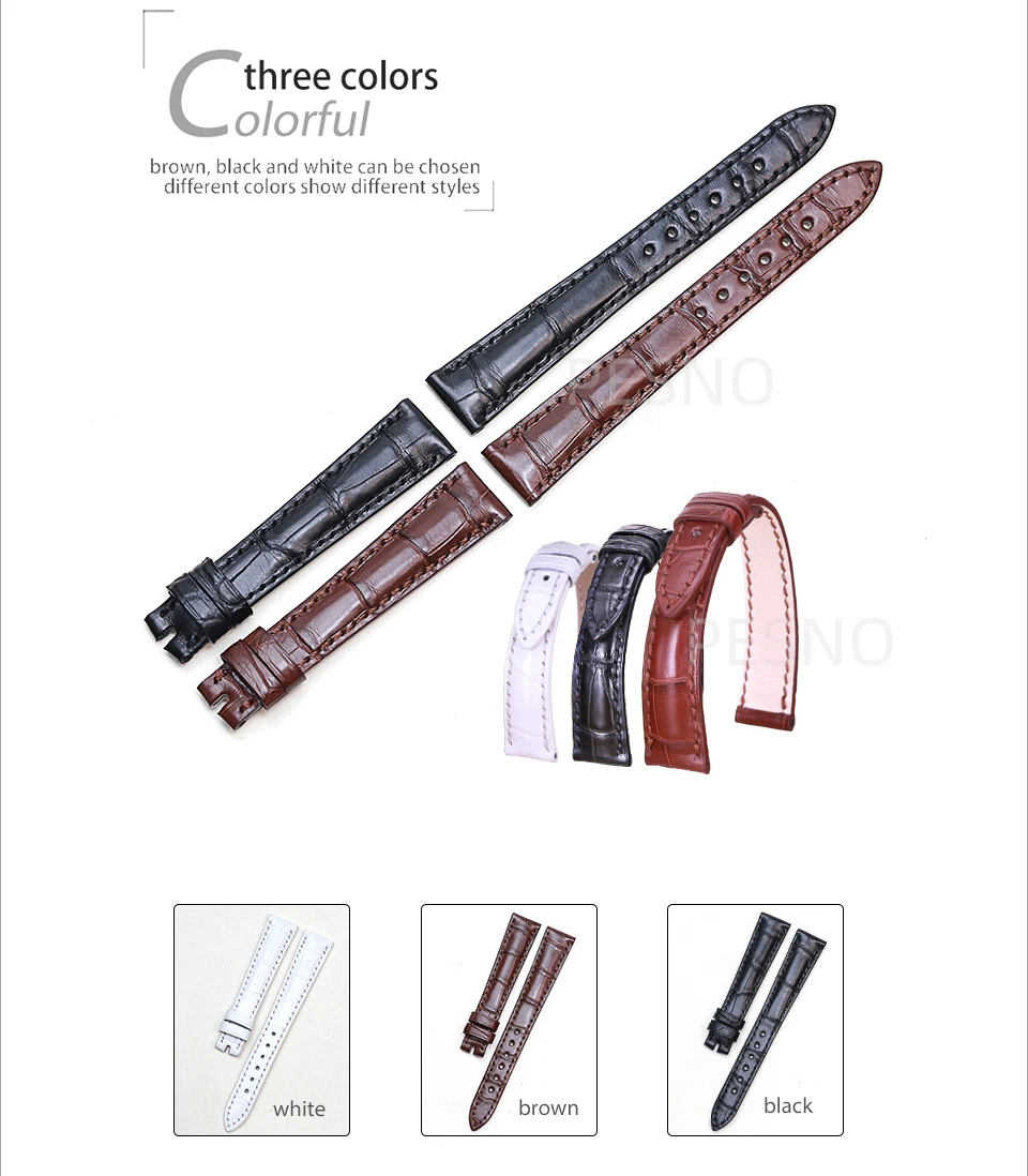 PESNO подходит для blucpain Villeret для женщин 6102/6104/6263/3650A кожа аллигатора Натуральная кожа Ремешки для наручных часов