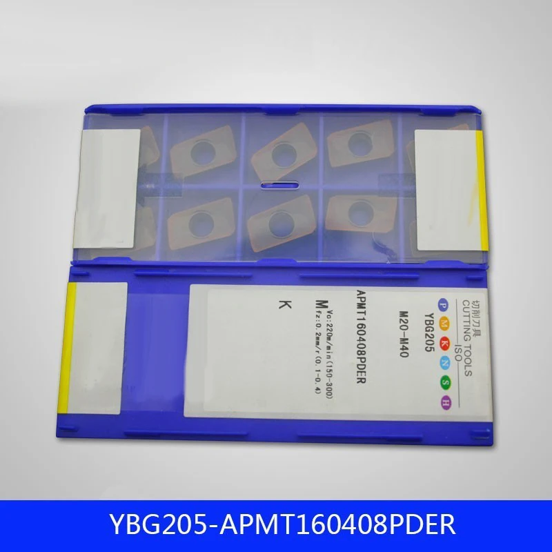 

APMT160408 APMT160408PDER YBG205 YBG202 YBG302 APMT 160408 PDER CNC Face Milling Insert Carbide Inserts Lathe Cutter Tools