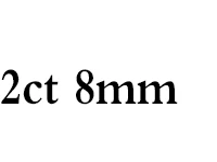 1 Carat ct 6,5 мм белый Обручение& Свадебные муассанит кольцо с бриллиантом, покрытое платиной Серебряные кольца - Цвет камня: 2ct 8mm