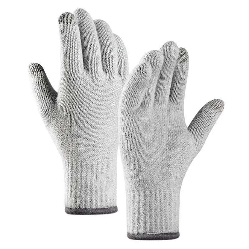 

2019 Outdoor Riding Cycling Gloves Unisex Touch Screen Knit Waterproof Windproof Velvet Gloves Hiking Camping Gloves