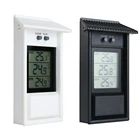 Цифровой термометр Greenho для использования в помещении и на улице, максимальное и минимальное значение температуры