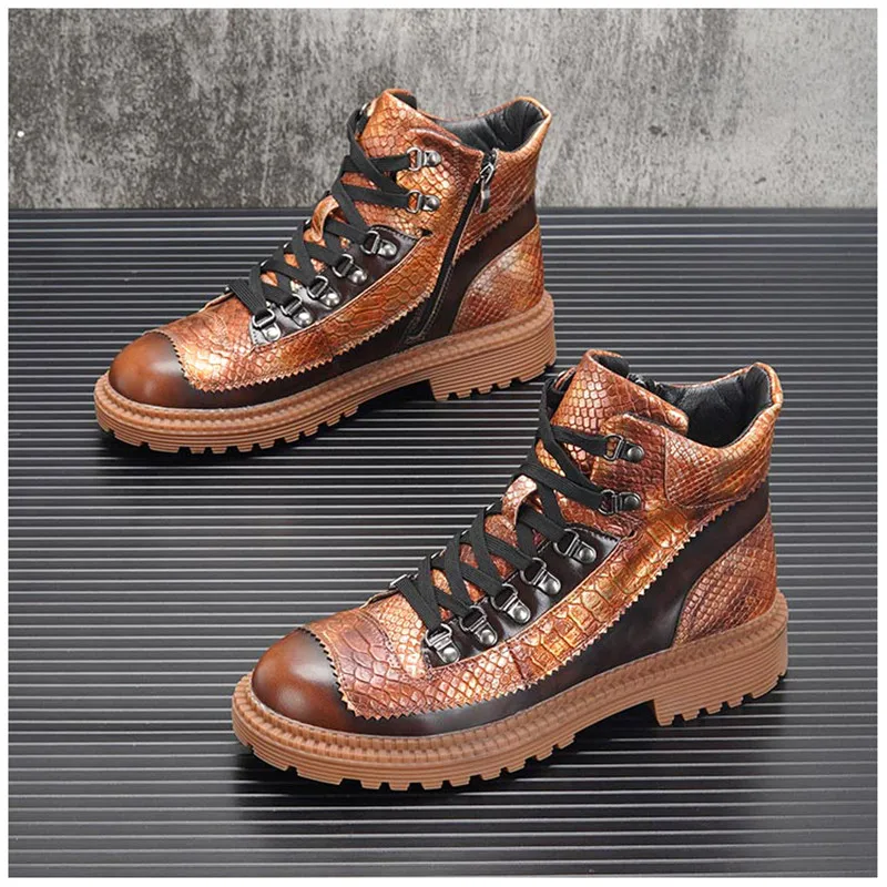 Мужские кроссовки ботинки со шнуровкой повседневная обувь в стиле хип-хоп панк