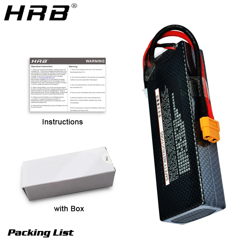 HRB 11 1 V 3000mah Lipo 3S батарея 60C жесткий чехол XT60 T Deans XT90 TRX EC5 разъем для Traxxas багги