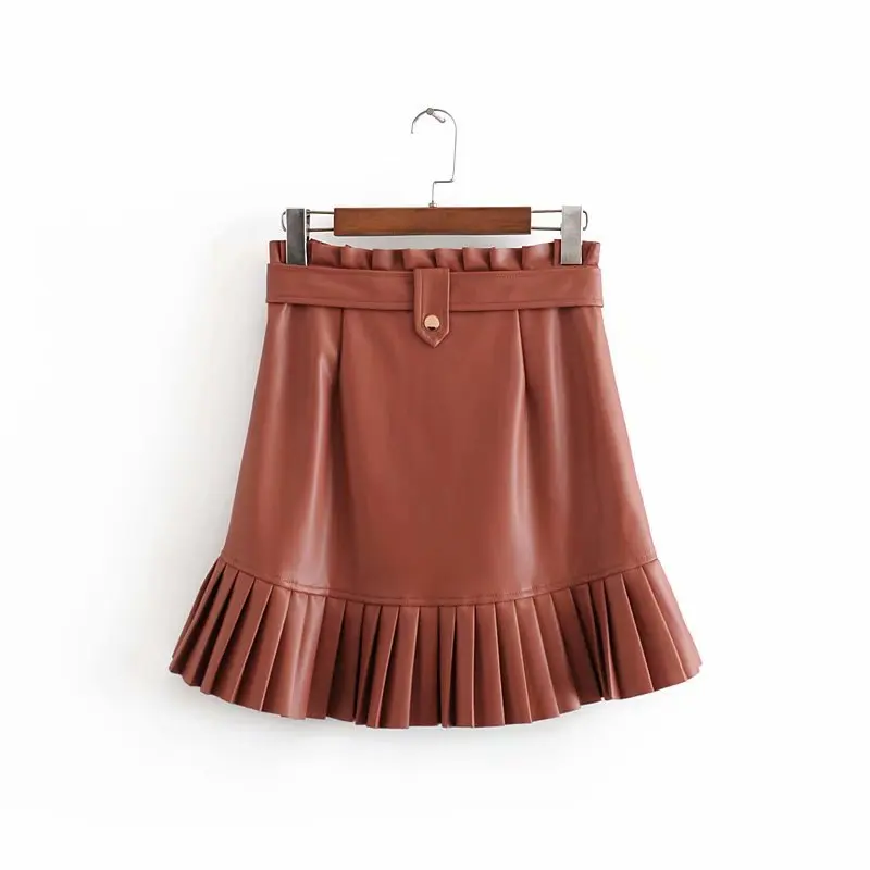 Осень и зима 2019 новая &quotЖенская одежда пояс маленькая косая юбка из