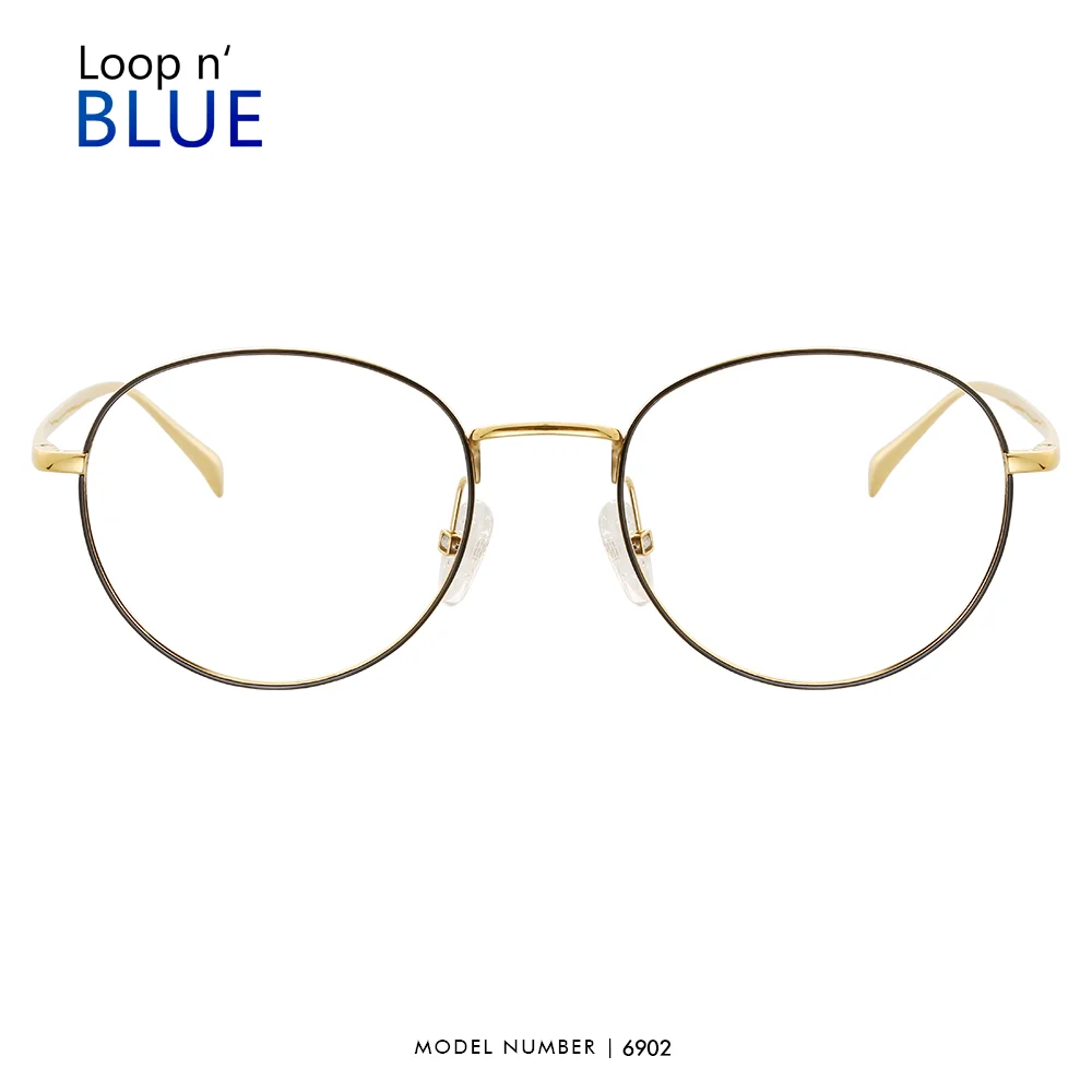 Оправа для очков из чистого титана мужские и женские круглые очки классические