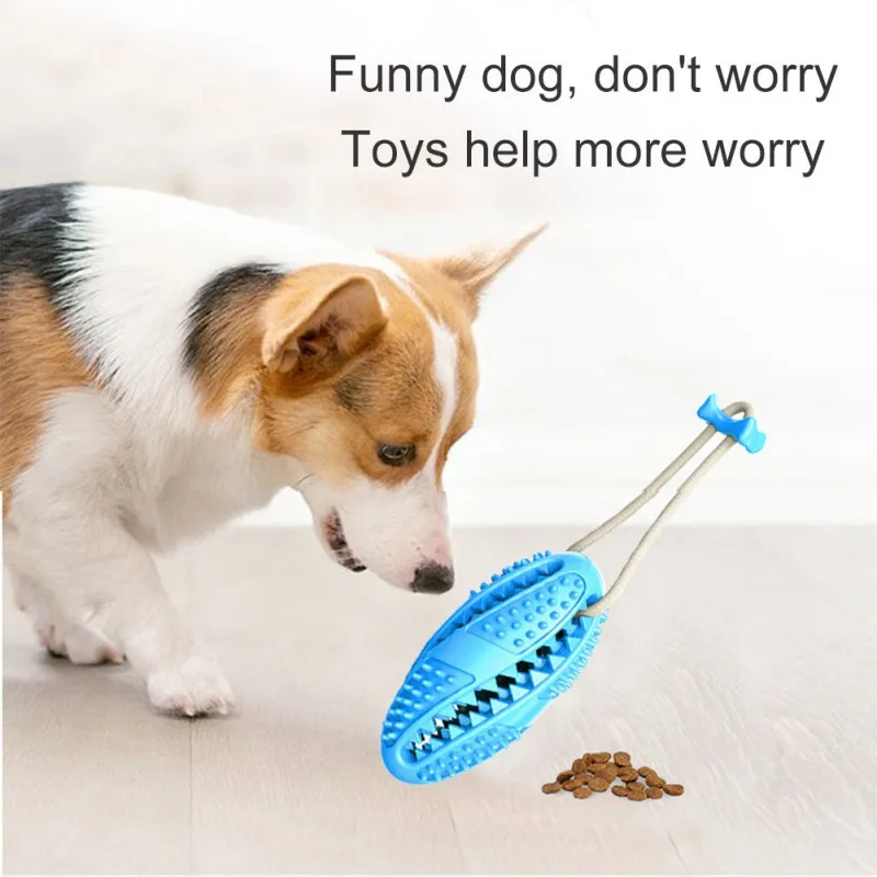 

Pet Dog Toy TPR Decompression Resistant Bite And Leakage Toothbrush Teeth Stick For Dogs Cats Toys Accessories