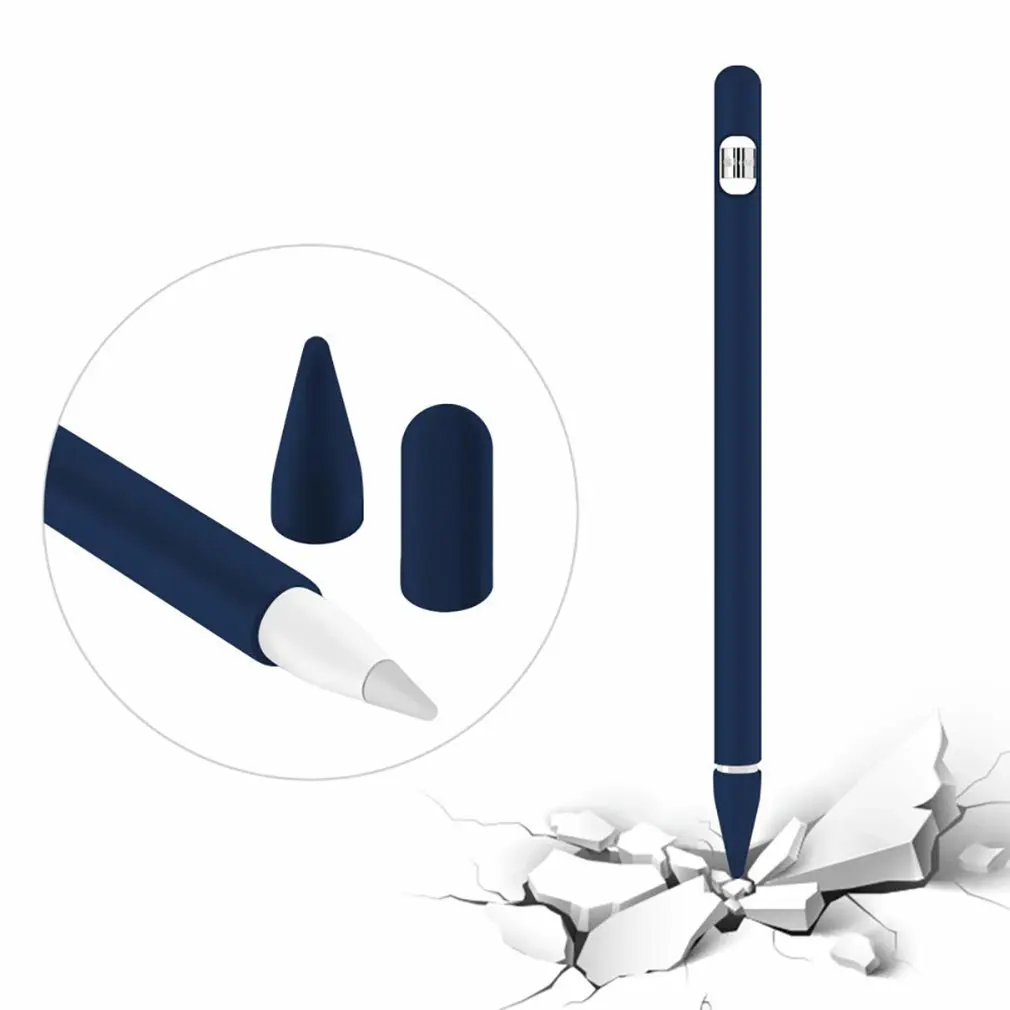 Цветной Мягкий силиконовый чехол для Apple Pencil совместимый с iPad Tablet сенсорная ручка