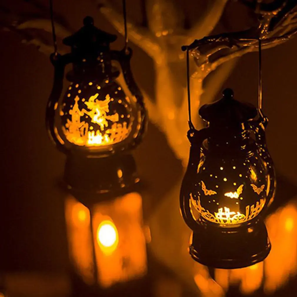 Хэллоуин украшение маленькая масляная лампа Ретро лазерный светильник пони