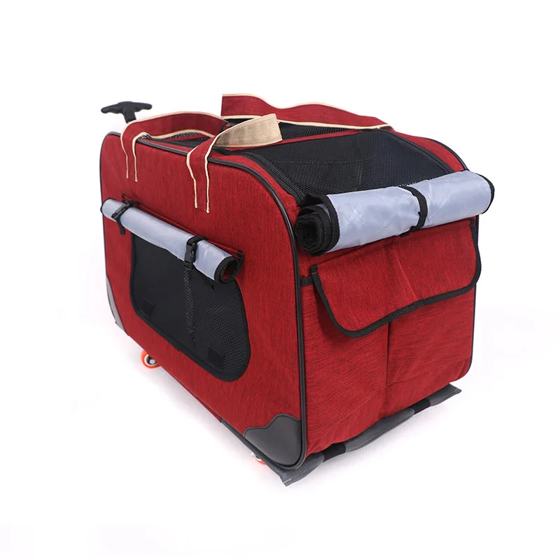 Складная сумка для собак и кошек Дорожный Чехол багажная коробка коляска