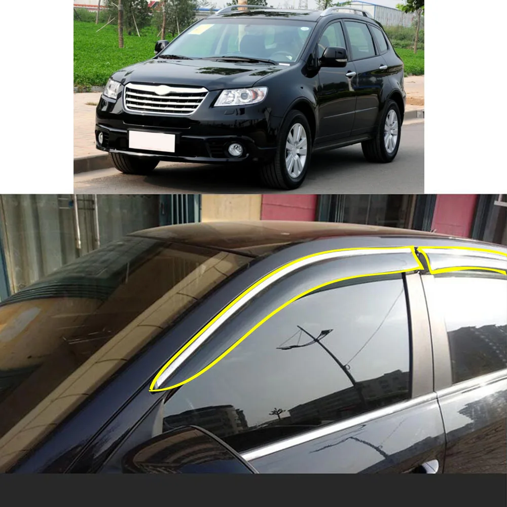 

Car Sticker Plastic Window Glass Wind Visor Rain/Sun Guard Vent For Subaru Tribeca 2011 2012 2013 2014 2015 2016 2017 2018