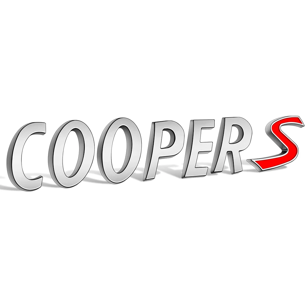 Серебряная медная S эмблема значок наклейка для BMW MINI F57 F56 F58 F54 F60 CLUBMAN COUNTRYMAN JCW COOPER