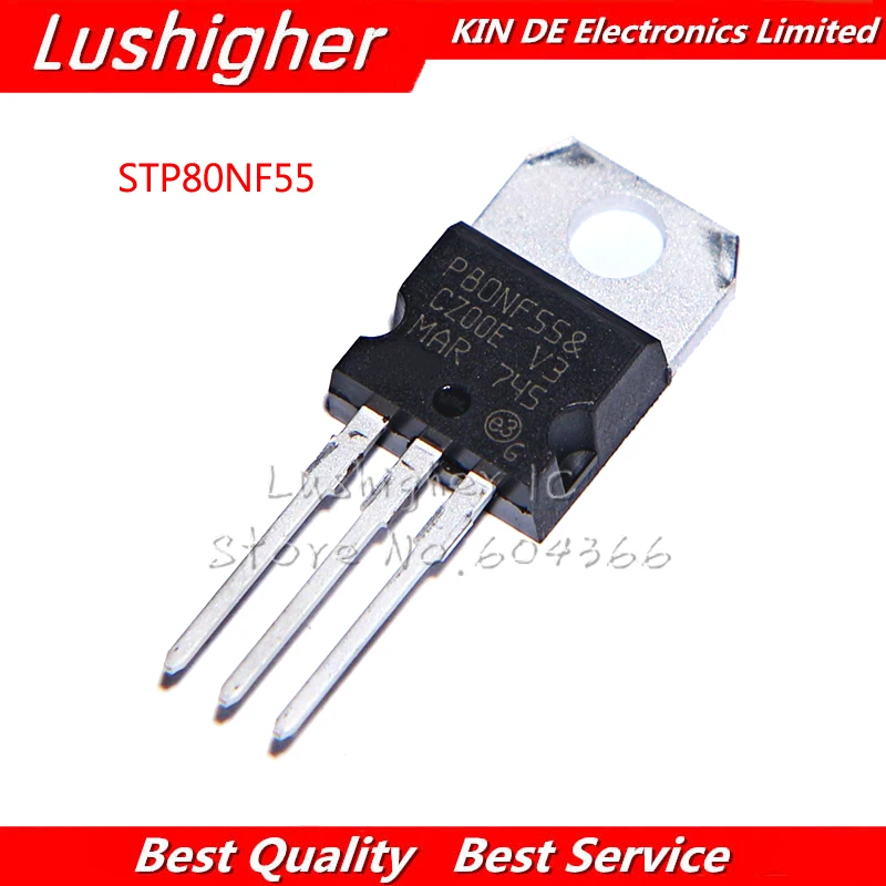 

10pcs STP80NF55 TO220 P80NF55 TO-220