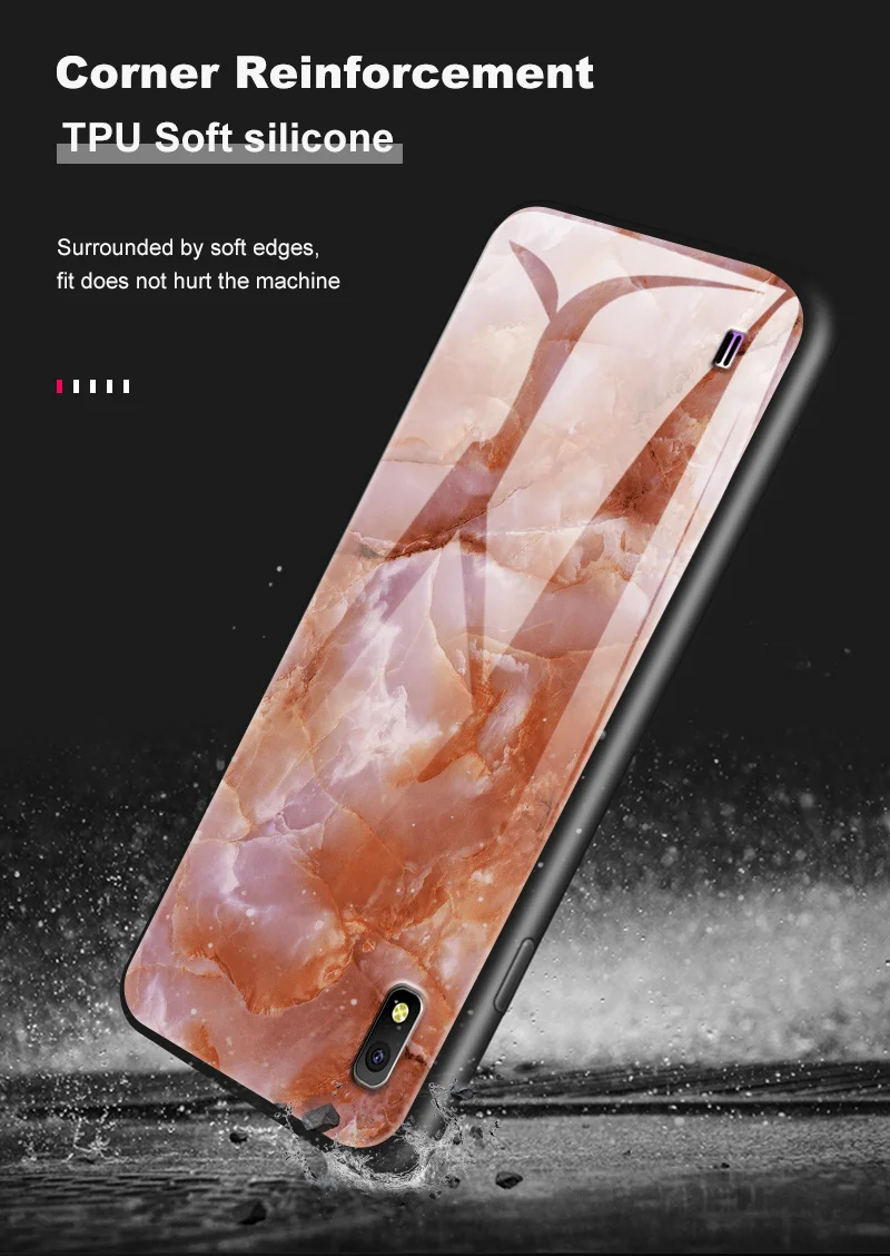 Закаленное Стекло чехол для samsung Galaxy A10 A80 A90 A6S A8S A20 A30 A40 A50 A70 J4 плюс M10 M20 M30 S8 S9 S10+ защитный чехол