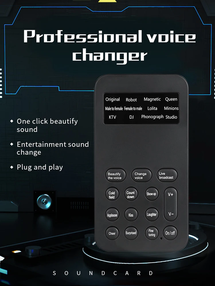 12 режимов смены звука профессиональное устройство для караоке звуковые эффекты