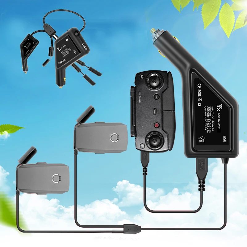 Адаптер для быстрой зарядки автомобильное зарядное устройство полета DJI Mavic 2 Pro