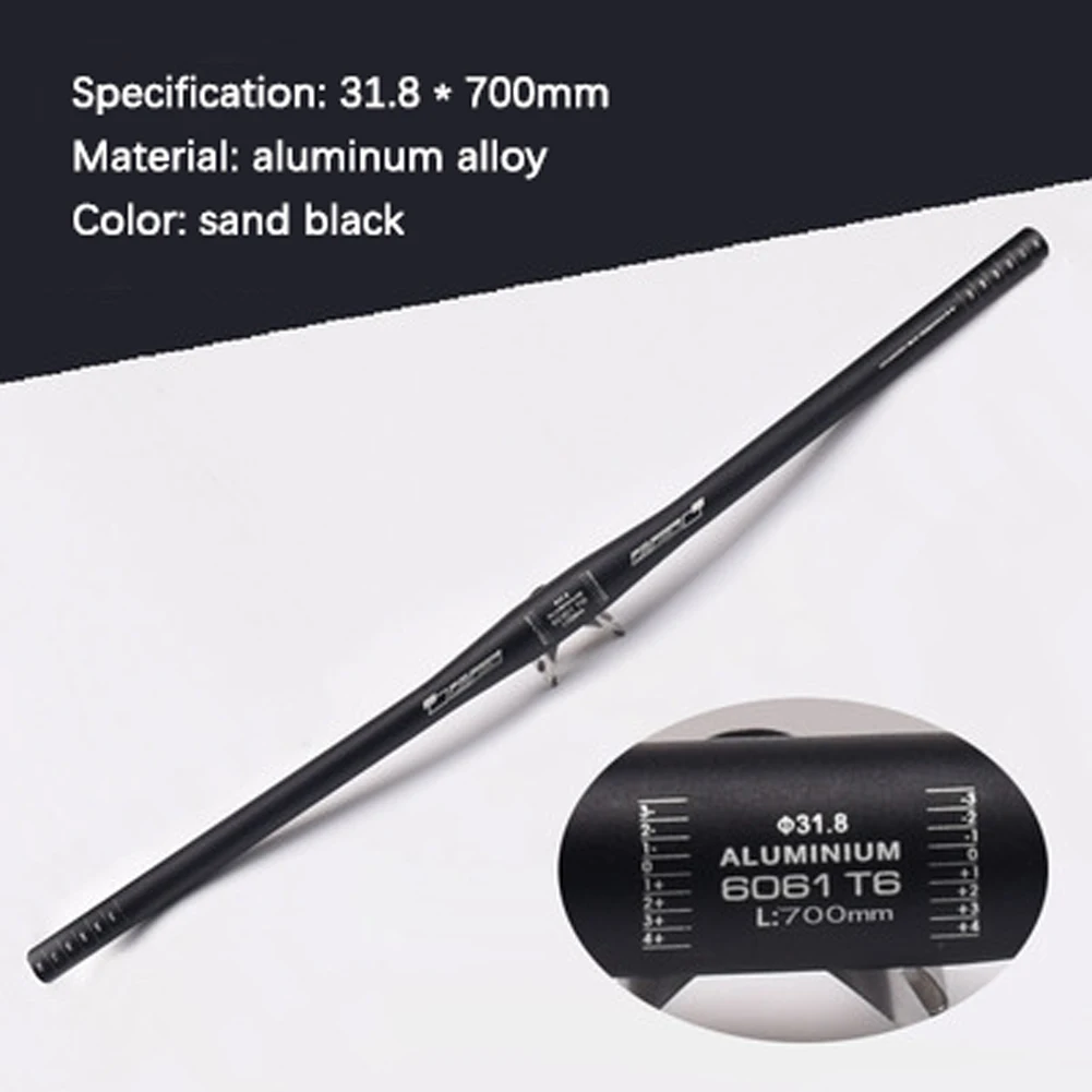 

700mm*31.8mm Aluminum Alloy Bicycle Handlebar Bike Steering Wheel Bicycle Flat Bicycle Handlebar