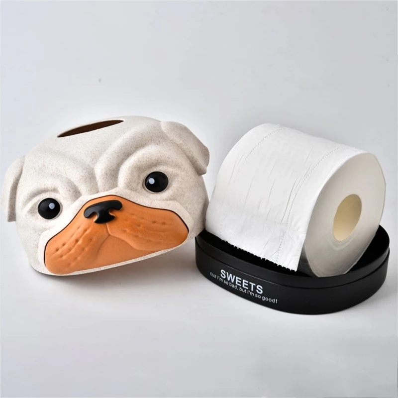

Practical Tissue Storage Rack Removable Store Napkin Dirt Resistant Easy to Clean Anti Fall Fit for Roll Paper Napkin
