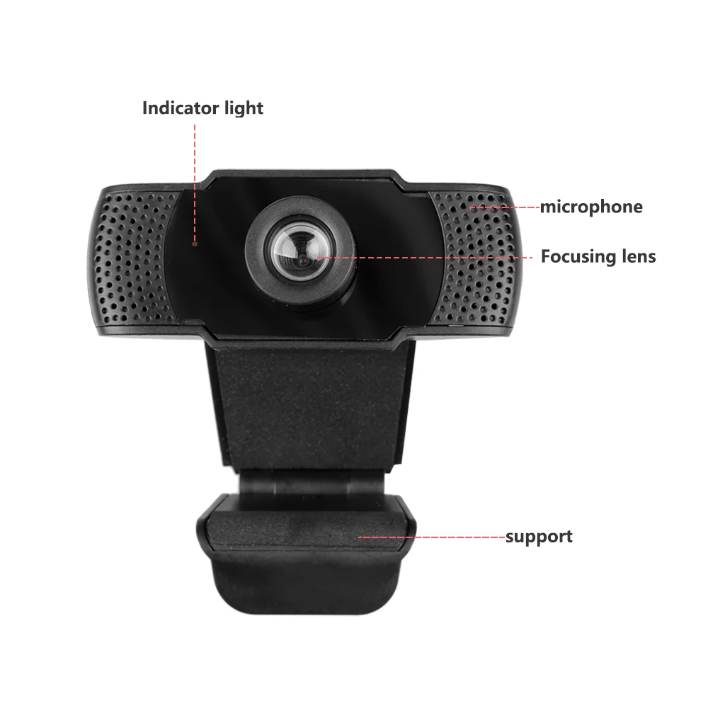 Портативная камера Kebidu 720P USB Компьютерная многофункциональная веб-камера с