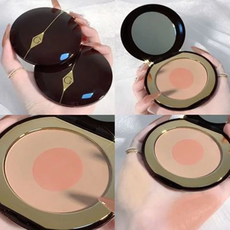 

GUICAMI 2 Color Blush Palette Brighten Skin Tone Natural Three-dimensional Blend Repair Nude Makeup Matte Rouge