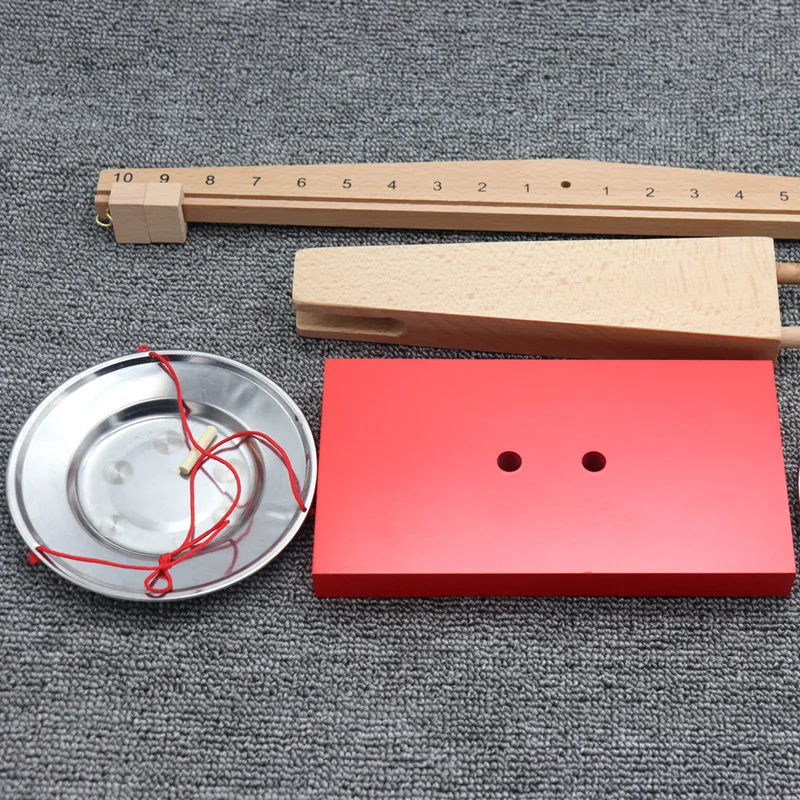 Деревянные весы Монтессори математическая игрушка сенсорные раннее образование