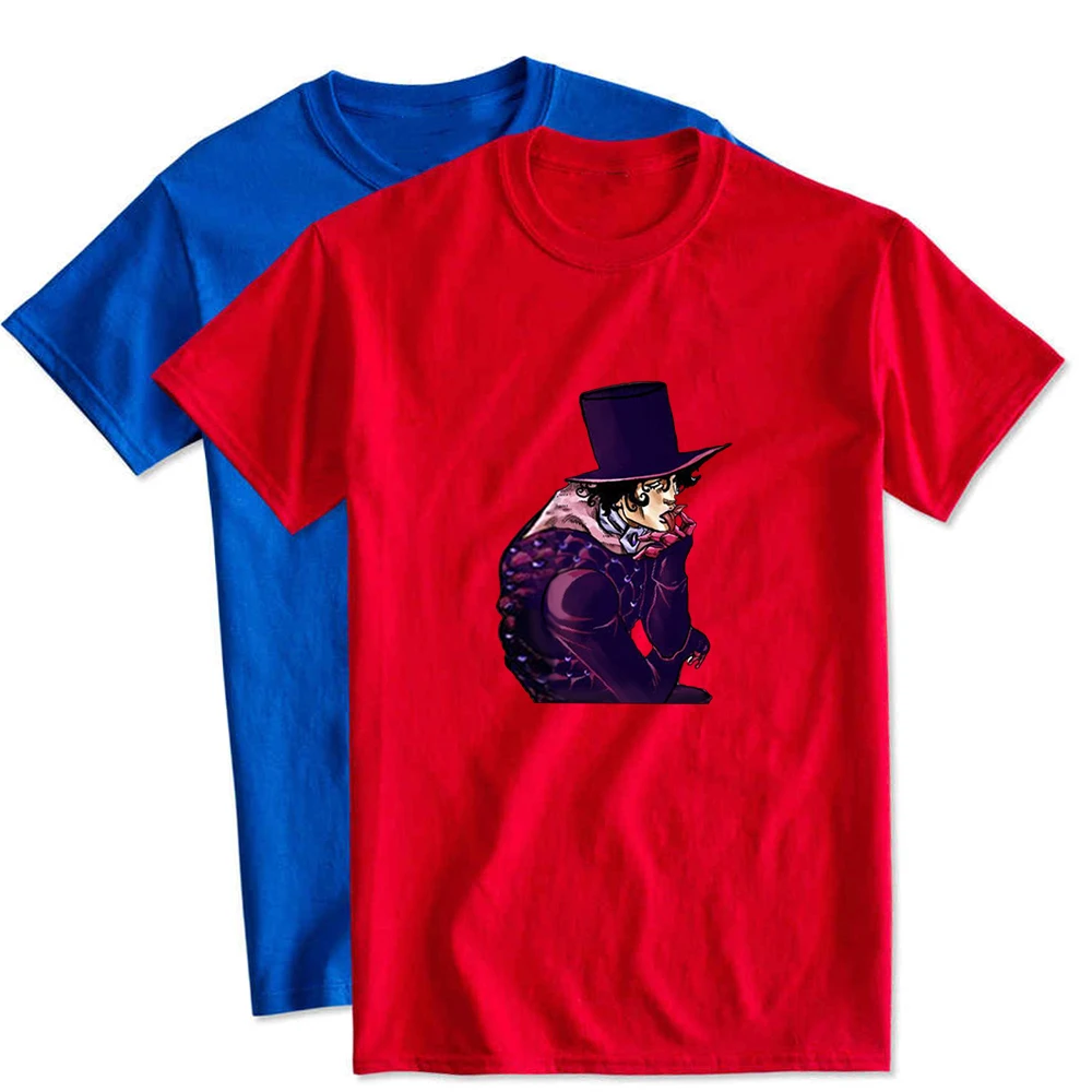 Футболка JOJO с принтом в стиле аниме новинка женская летняя Удобная дышащая