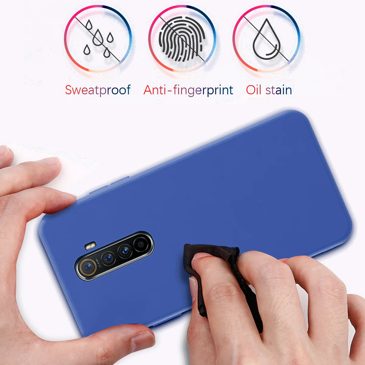 Для Oppo Realme X2 Pro Reno Ace чехол из мягкого ТПУ встроенный бархатный защитный OPPO A Reno2 Z XT 6