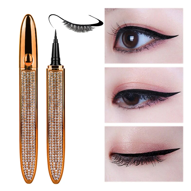 

Magic Lashes Self-adhesive Liquid Eyeliner Pen Glue-free Magnetic-free Makeup Eyelashes Tools Waterproof Eye Liner Pencil