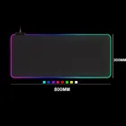 Игровой коврик для мыши со светодиодной подсветкой, большой нескользящий коврик для клавиатуры RGB с резиновой основой, Настольный коврик для компьютера, игровой коврик для мыши