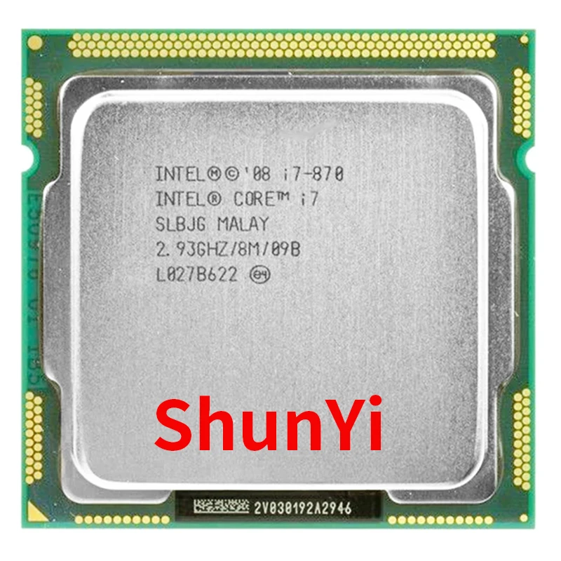 

Бывший в употреблении процессор Intel Core i7 870 2,93 ГГц четырехъядерный L3 8M Разъем 1156 процессор SLBJG 95 Вт