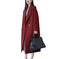 winter coat women new fashion korean style wool jackets plus size 5xl 6xl cloths autumn spring woolen clothing free shipping